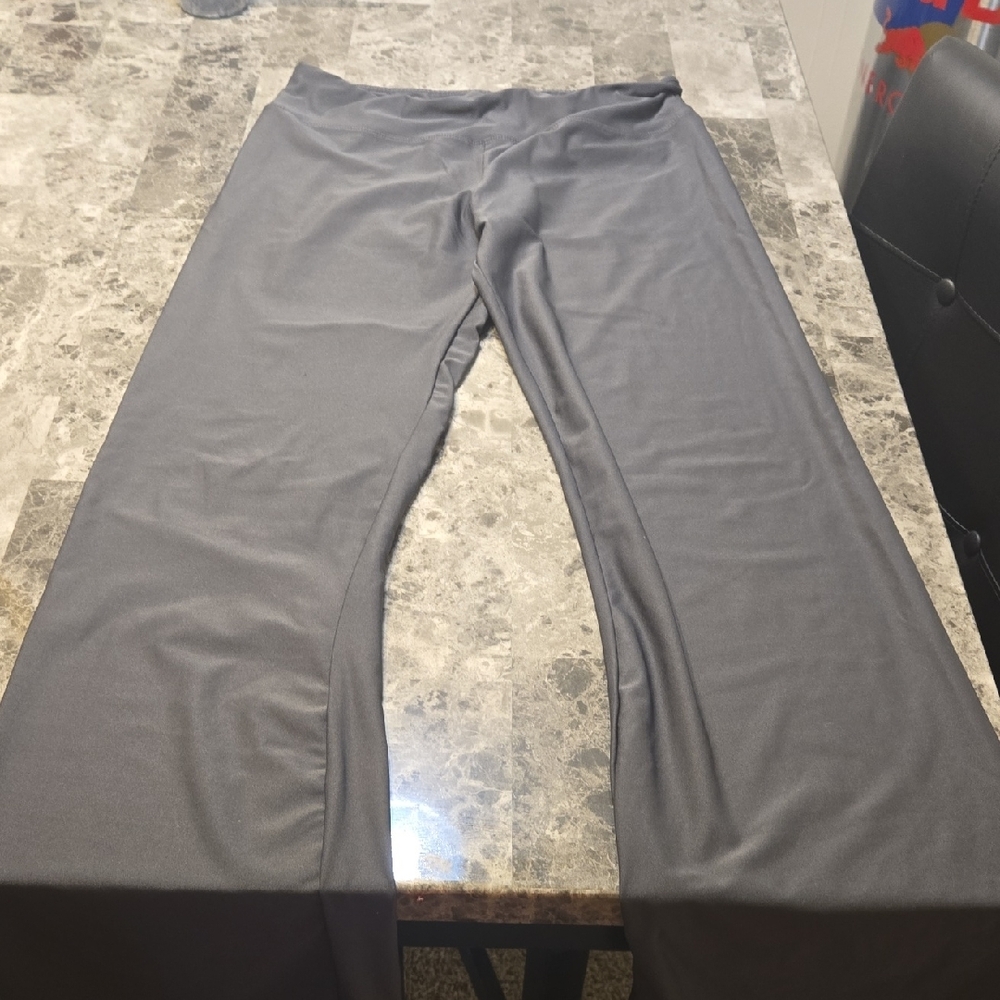 Gray Wide-Leg Pants